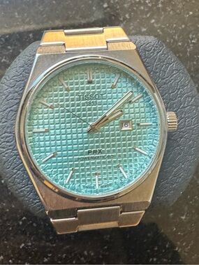 Tissot PRX Turquoise Dial Stainless Steel Men’s Watch
